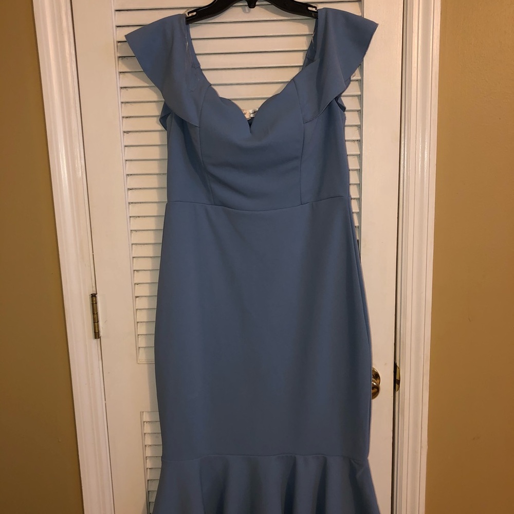 Ladies baby blue dress